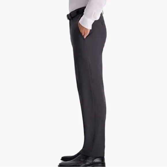 Kenneth Cole Reaction Heather Slim Fit Dress Pant Grey Size 34x34 - Picture 2 of 5